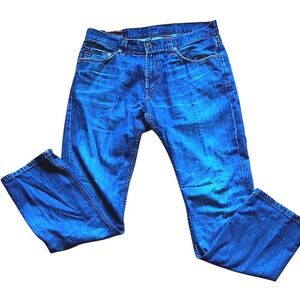 J Brand Walker Mens Relaxed Straight Leg Jeans Medium Wash Blue Denim USA 33x42